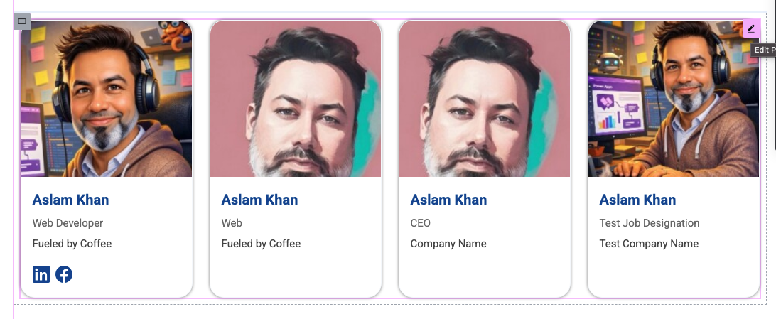 Profile Listings for Elementor screenshot